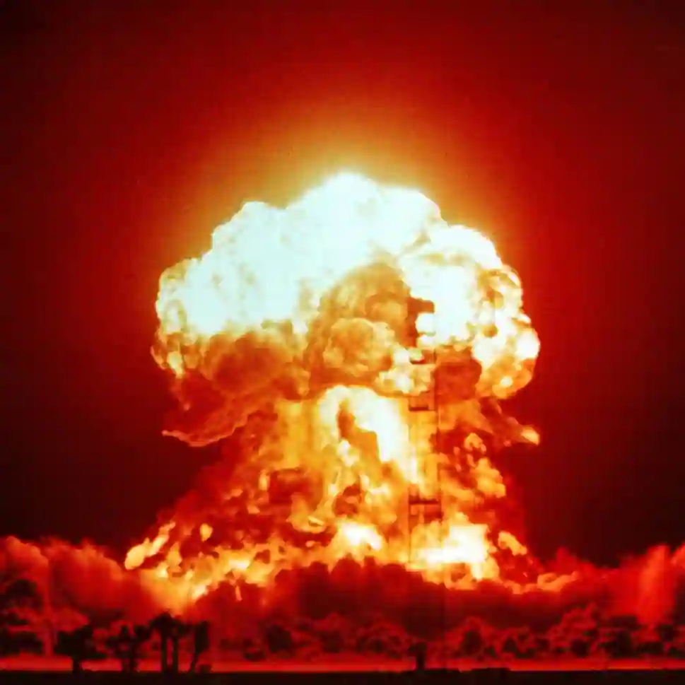 an explosion