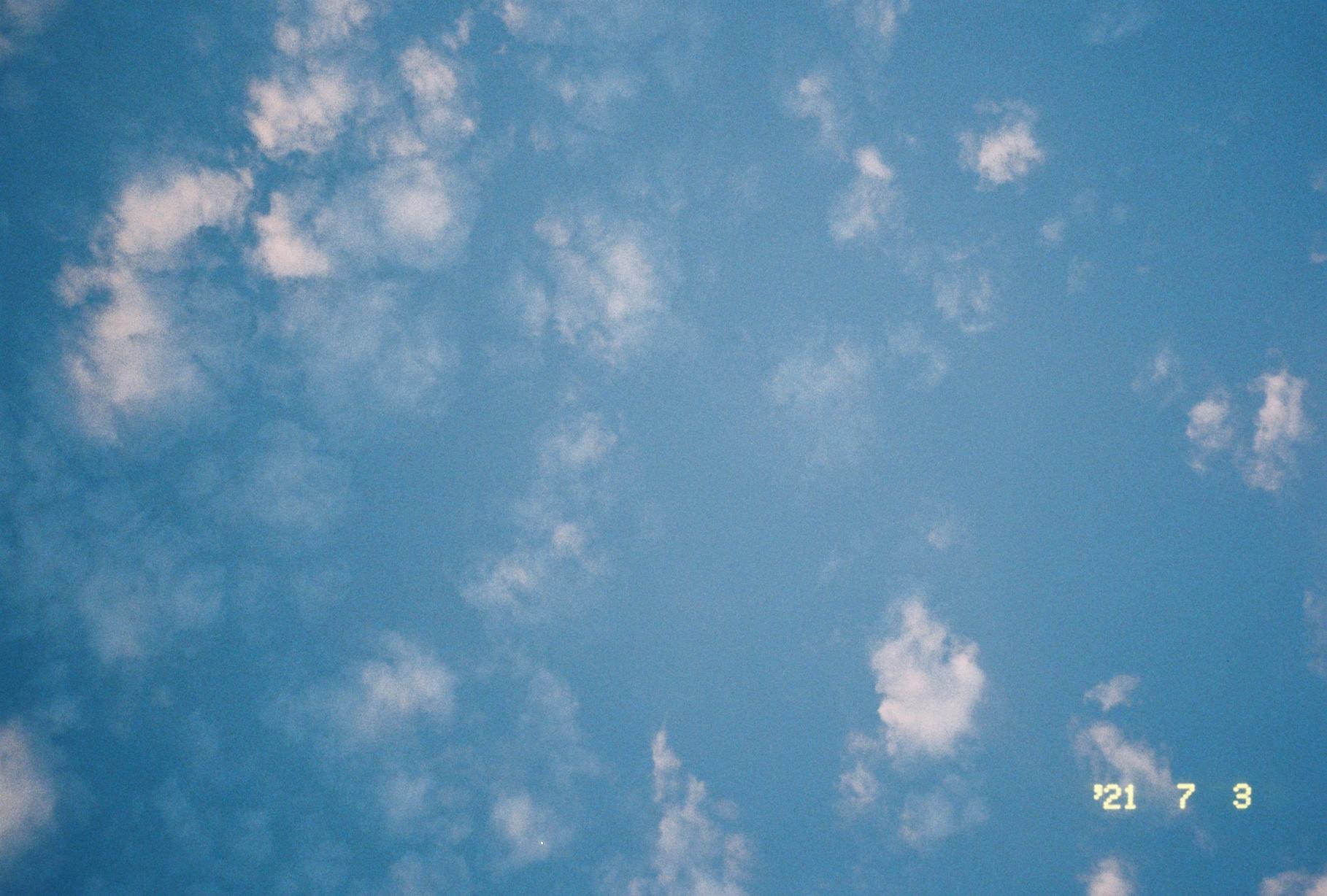 sparse clouds in the sky