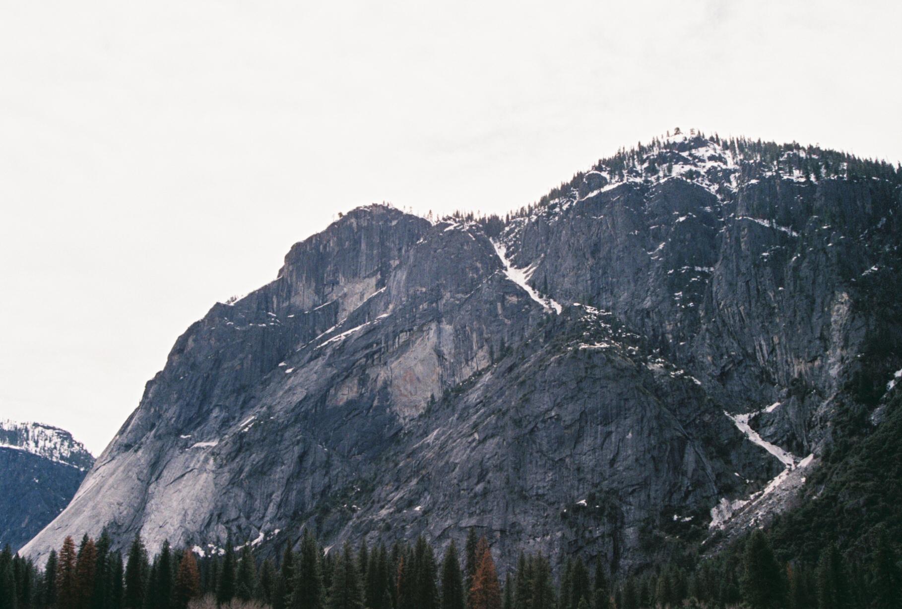 mountains topped with snow